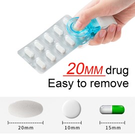 Smilelife Portable Pill Taker, Pill Organizer Pill Boxes Assistance Tool (2 PCS)