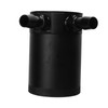 2 Port Oil Catch Can with Drain Valve 300ml Aluminum