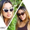 3 pairs Cat Eye Sunglasses Plastic Black White frames Tint