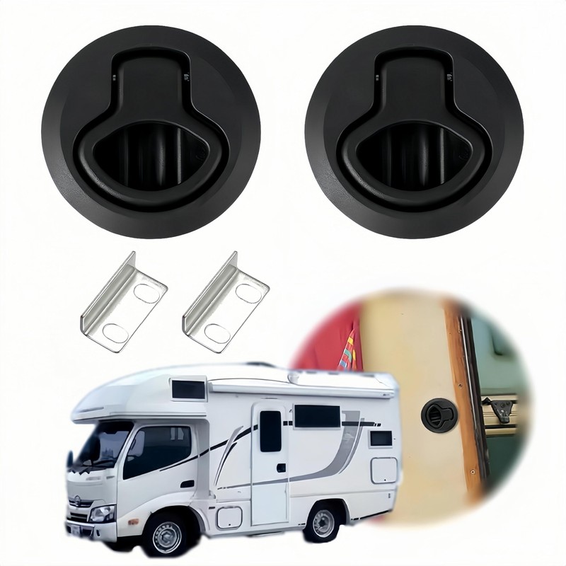 Hatch Latch Lock Boat Flush Pull Latch Black Flush Pull