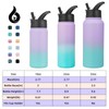 BJPKPK Insulated Water Bottles with Straw Lid, 22oz Cold &