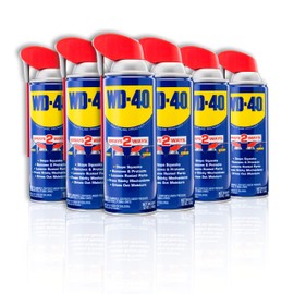 WD-40 Original Formula, Multi-Use Product with Smart Straw Sprays 2 Ways,12 OZ [6-Pack]