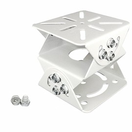 Coolotic CCTV Security Camera Housing Bracket Double Layer 180 Degree Adjustable 360 Degree Adjustable Security Camera Housing Pole Mounting Bracket for Security Prevention, Trouble Prevention, Surveillance