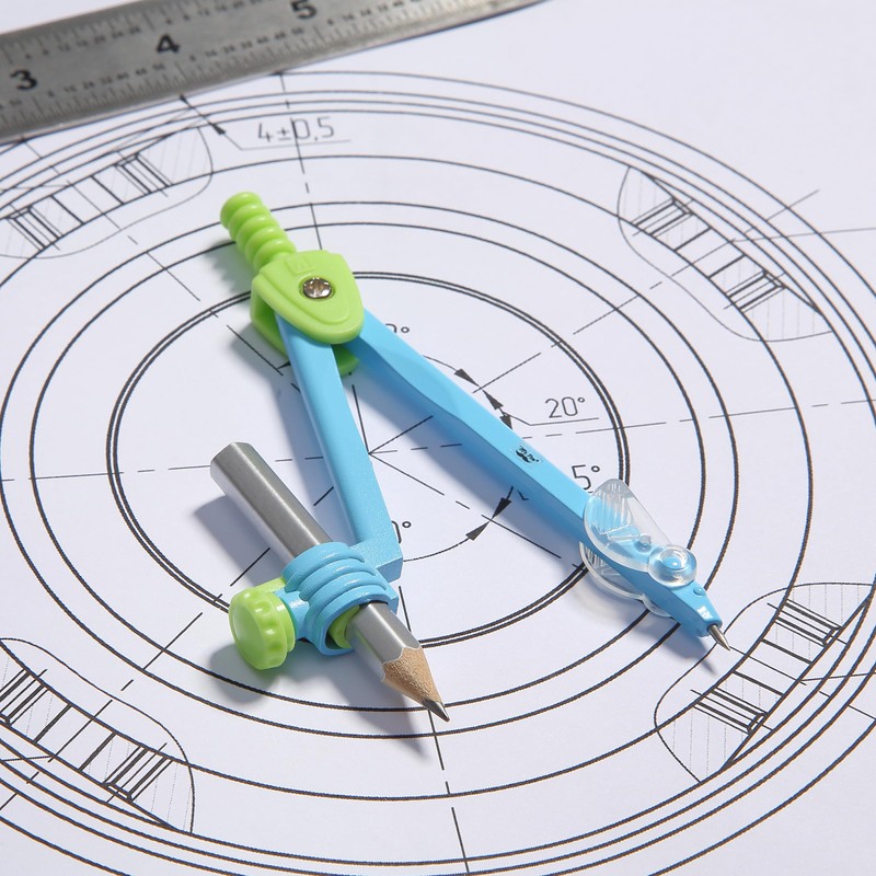 Mr. Pen- Compass for Geometry, Compass with Pencil, Drawing Compass