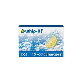 Whip-It! CO2 Soda Chargers for classic sodas, carbonated seltzer water, 10-pack box
