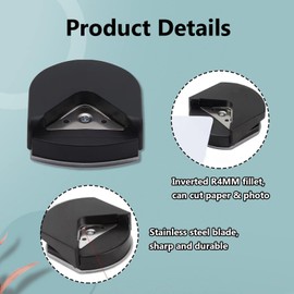 Corner Rounder Punch, Portable Round Corner Cutter, Corner Punch for Card Making, 4mm Corner Cutter Tool, Corner Rounder, Round Corner Trimmer Cutter for Card Photo Card Making DIY Projects Postcard