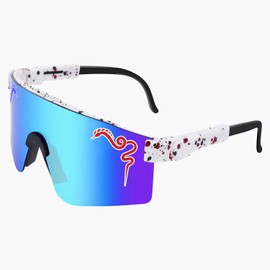 Douide Cycling Glasses for Youth Women & Men, Baseball Sunglasses UV400 Lens - Ideal for Hiking, Running, Fishing, Skiing