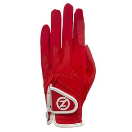 Zero Friction Ladies Cabretta Elite Left Hand Golf Glove, One Size, Red