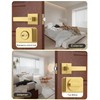Tinewa 1 Pack Brushed Gold Door Handle Interior Privacy Door