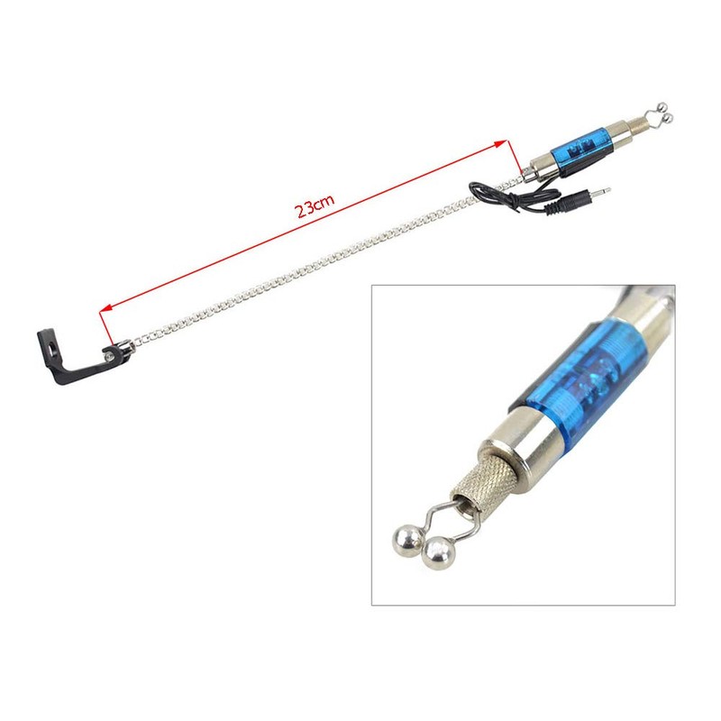 Hirisi Tackle Fishing Bite Alarms and LED Swinger Set Blue