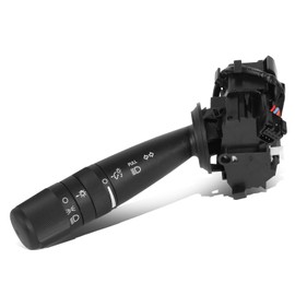 Multifunctional Combination Switch Assembly with Turn Signal, Headlight Dimmer Compatible with 2005-2007 Jeep Cherokee Commander, Driver Left Side, Black