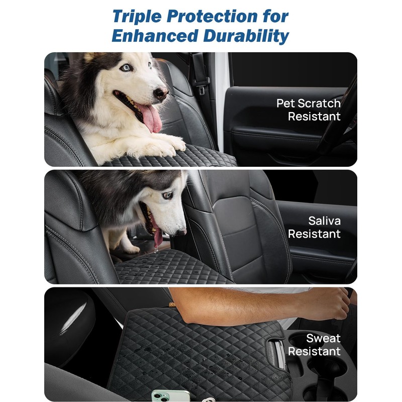 JOYTUTUS Center Console Cover Compatible with 2013-2018 Ram 1500 &