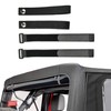 BESTAOO 4Pcs Top Tie Down Straps Adjustable Soft Top Straps,