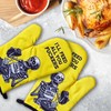 GOSJINNK 2 Pcs Funny Skeleton Oven Mitts I'll Feed All