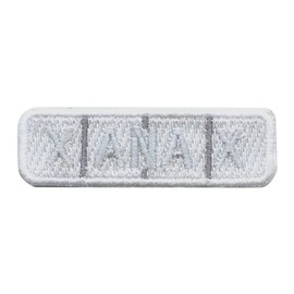 Xany Bar Pill Patch Chill Calm Embroidered Iron On