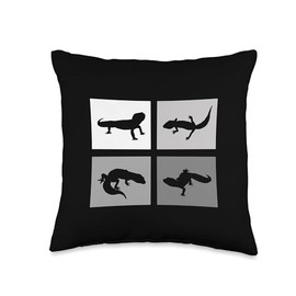 Terrarium plants decoration accessories gifts Geckos-Reptile Plants Insects Terrarium Throw Pillow, 16x16, Multicolor