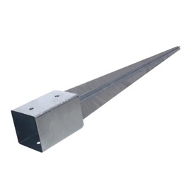 NAJDER Impact Ground Sleeve 45 x 45 mm / 600 mm Post Holder Impact Sleeve Ground Driven Hot Dip Galvanised Galvanised (45 x 45/600 mm)
