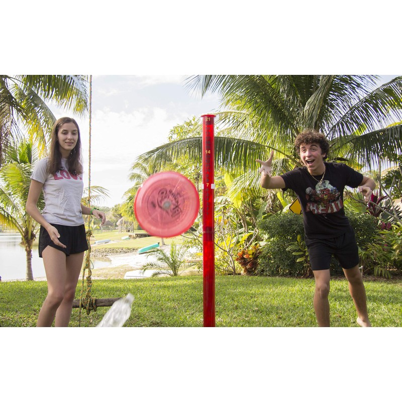 water sports Deluxe Light Up Pole Game with Frisbee Disc
