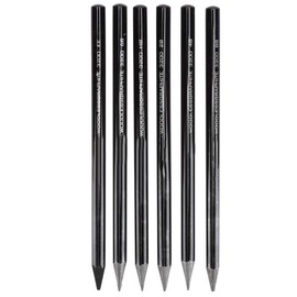 LetCart 6Pcs Kohlezeichnungsstifte Set Carbon Sketch Pen Professional Wood Painting Pencil Stationery Art Supplies 2B/4B/6B/8B/EE