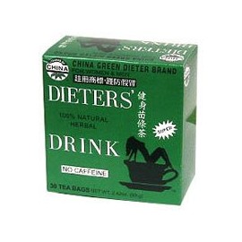 China Green Dieters Tea Caffeine Free -- 30 Tea Bags