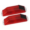 2 PCS Solar Warning Light 200mAh Light Control Waterproof Barricade