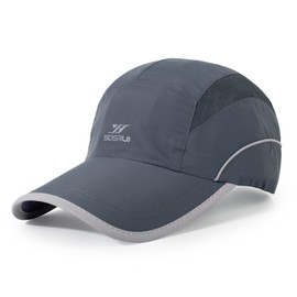 kozinu - Gorra deportiva de malla ligera de secado rápido para hombres y mujeres, Grisoscuro, One Size