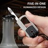 QISVVE Heavy Duty Car keychain,Multitool Key Chains Bottle Opener Keychain