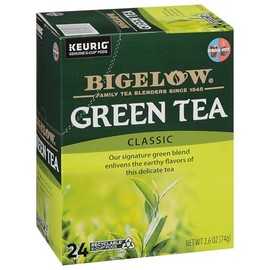 Bigelow Tea Green Tea Keurig K-Cup Pods, Caffeinated Tea Keurig Tea Pods, 24 Count Box (Pack of 4), 96 Total K-Cup Pods