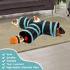 Rypet Guinea Pig Tunnel, 3 Way Collapsible Rabbit Tunnel, Small