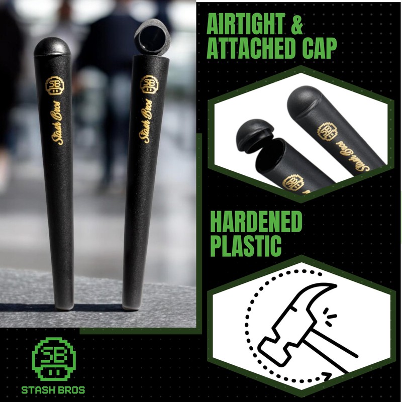 Stash Bros Pocket Smell Proof Bag & 2 Airtight Storage