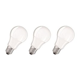 OSRAM Osram LED Lamp/E27 Base/Warm White (2700 K)/Replaces 60 W Incandescent Bulbs/8.50 W/Frosted/LED Base Classic A, Pack of 3