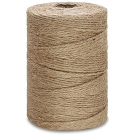 OZXCHIXU Jute Twine String 3mm Natural Thick Garden Twine String 476 Feet Heavy Duty Hemp Brown Twine String for Crafts, Gift Wrapping, Photos String, Home Decor, Wedding, Christmas and Gardening.