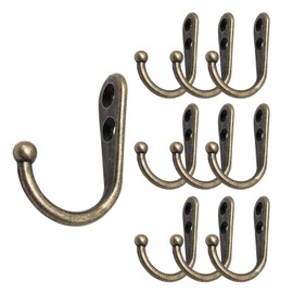 Happy Spring Iron Hooks with Screws Set of 10 N (Bronze)
