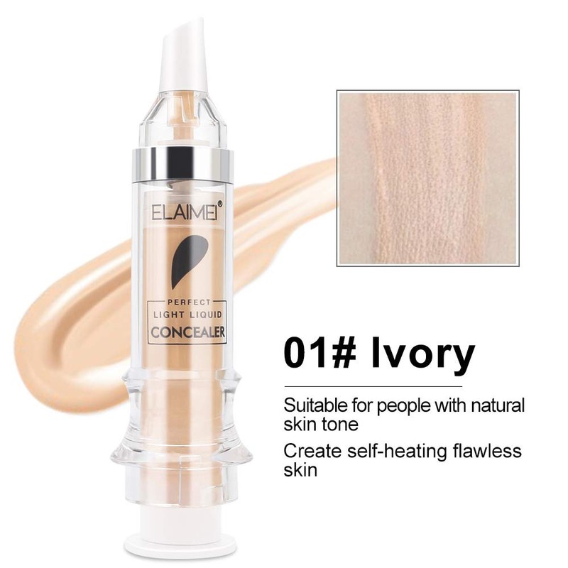 2 Packs Waterproof Full Coverage Concealer, Smooth Matte Flawless Creamy