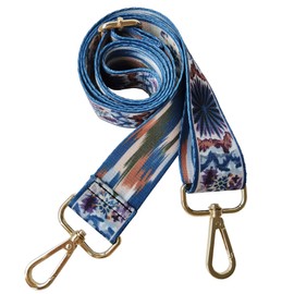 Shoulder Strap Colourful Adjustable Shoulder Strap for Shoulder Bags and Handbags Flower Pattern 80-140 cm Shoulder Strap, Blue + green + brown