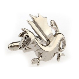MRCUFF Dragon Pair of Cufflinks in a Presentation Gift Box & Polishing Cloth