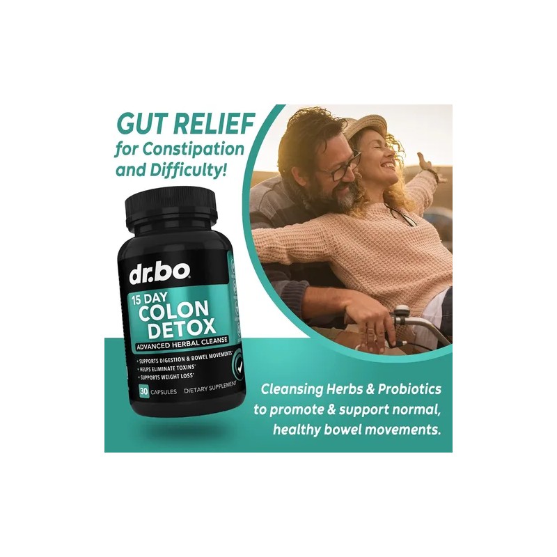 Dr. Bo Colon Cleanser Detox Natural 15 Días 30 Pastillas