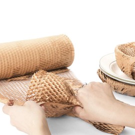 SZSYumUnion Honeycomb Paper Roll 30 cm x 30 m - Tissue Paper Packaging Material Paper Roll for Fragile Items - Sustainable Alternative to Bubble Wrap, Butcher Paper