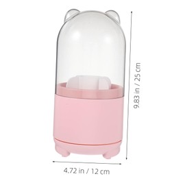 jojofuny Rotating Makeup Brush Organizer with Large Capacity Aesthetic Desktop Storage for Makeup and Office Supplies Segmented Design for Clutter Vanity and Office Use and Easy to Clean