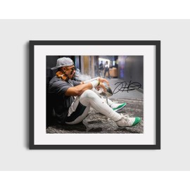 Framed Jalen Hurts Philly Legend - Philadelphia Football - Super Cigar Autograph Print (Black, 16x20)