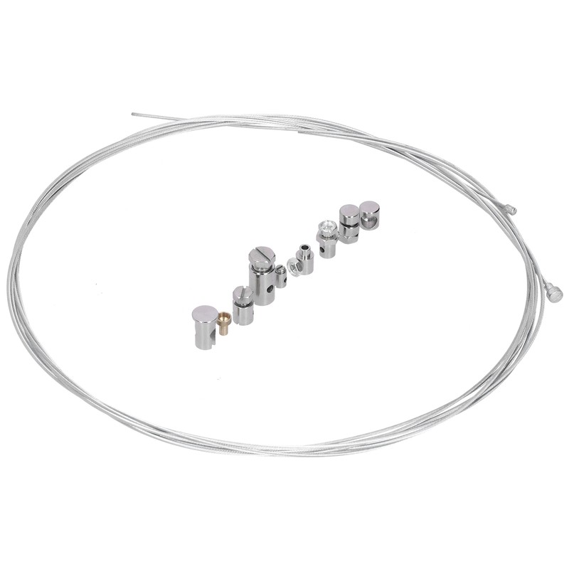 2 Meters Steel Brake Cable with 9pcs Repair Nipples Accessories