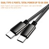 DC 12V/24V to 5V 6A 30W Dual Type-C USB C