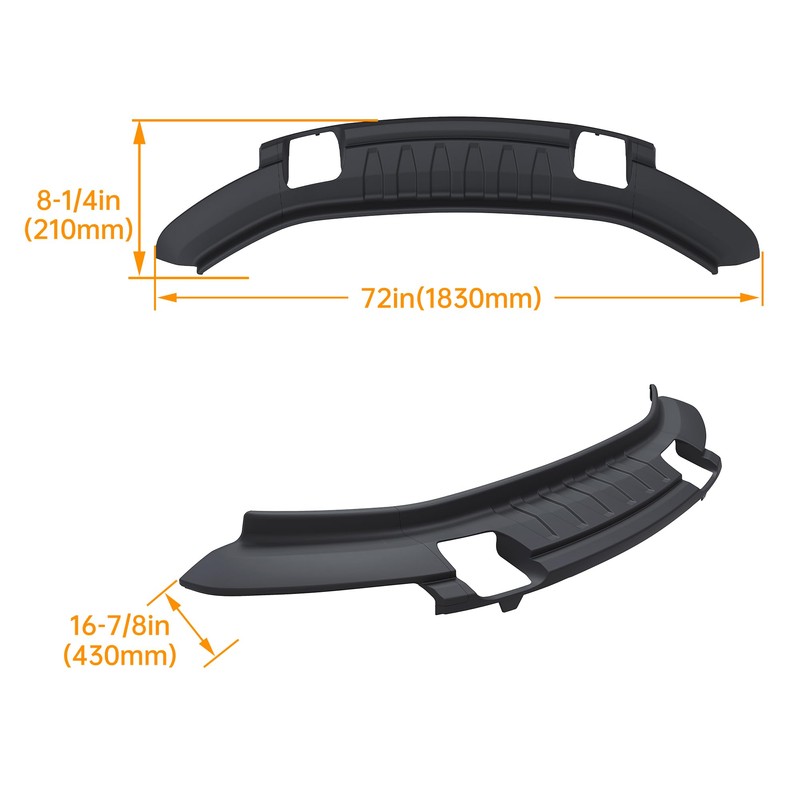 HECASA Front Bumper Lower Valance Compatible with 2009-2014 Ford F-150