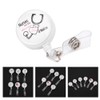 Retractable Badge Reel Clip Portable Nurse ID Name Card Badge