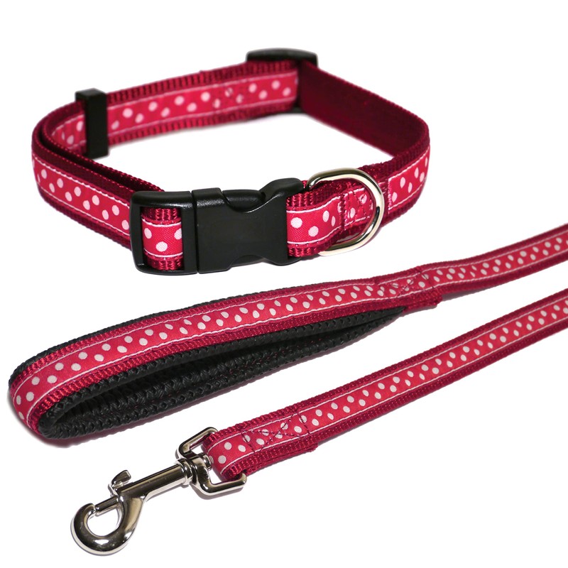RED/SPOTTY COLLAR 14-20IN