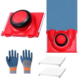 MZSX Multifunktionales Farbkantenwerkzeug, mit 2 Ersatzpads und 1 Paar Gummihandschuhen, Farbkantenschneider für DIY-Malerei, Kantenschneider mit langem Griff