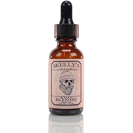 Skully's Backwoods Beard Oil 1 fl. oz (Woodsy - Eucalyptus, Cedar wood, Fir Needle, Patchouli) All Natural Beard oil for Men, Promotes Beard Growth, Softens, Moisturizes