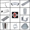 INEFA Downpipe 100 cm, PVC DN75 / 75 mm, Brown,