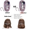 2 Pack Satin Lined Scrub Caps with Buttons & Sweathand,