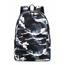 Lmwzh Backpack For Boys Girls Elementary Waterproof teen School Bags Kids Bookbag Lightweight Camo Black（2023 Model）